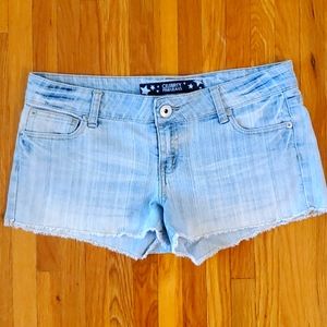 Light denim shorts